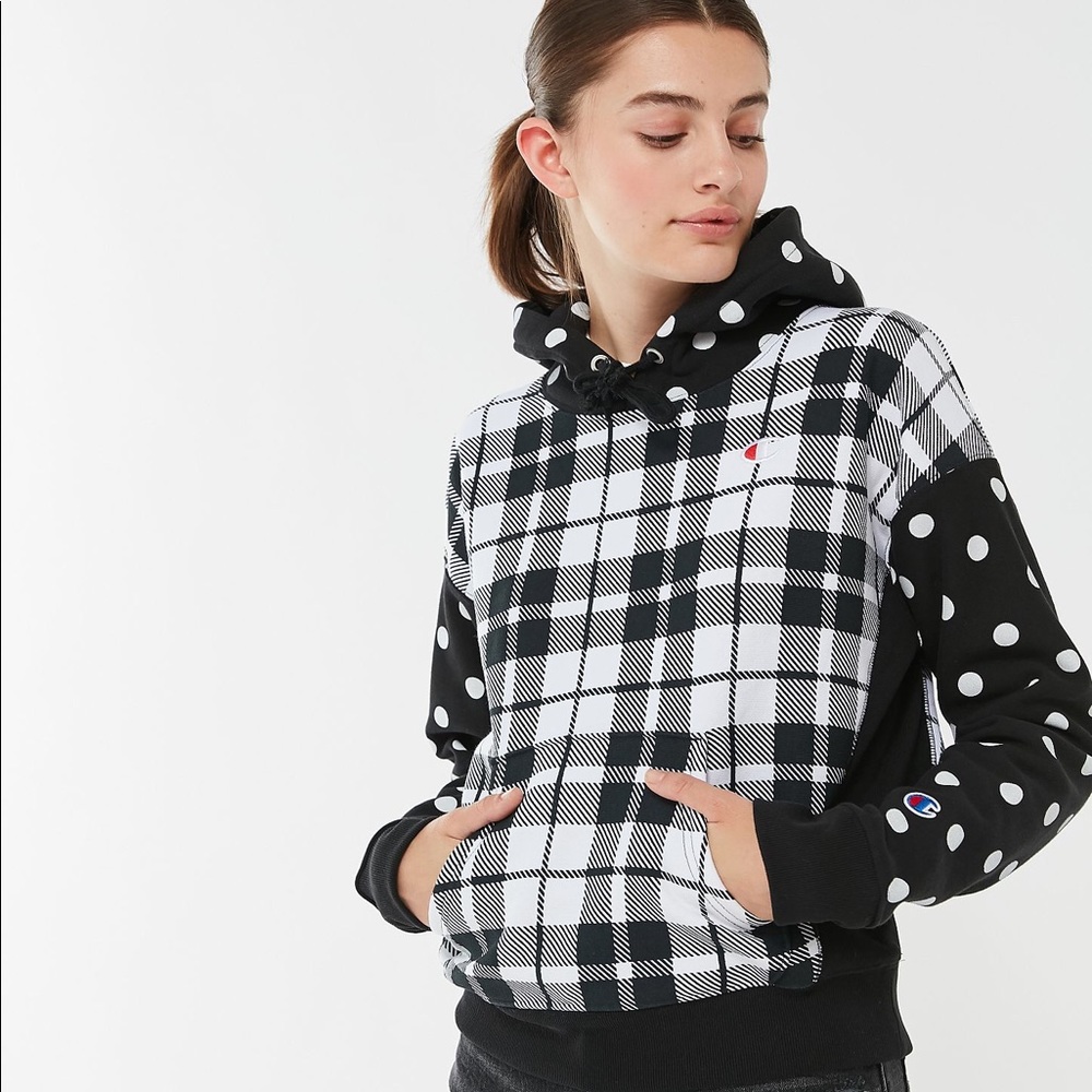 Champion UO Exclusive Print Hoodie Sweatshirt